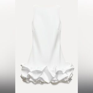 ZARA COMBINATION PUFF HEM JUMPSUIT DRESS